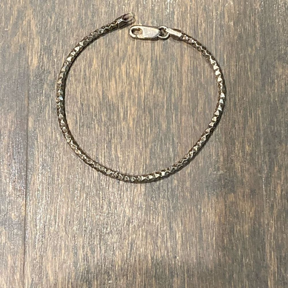 Bracelet vintage silver rope by FAs￼